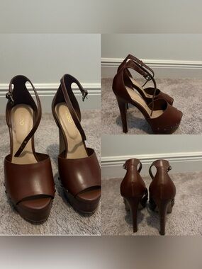 Peep-Toe Platform Heels